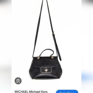 Michael Kors Leather Black Crossbody Bag Like New
